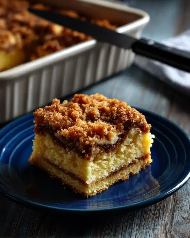 Cinnamon Sugar Zucchini Coffee Cake Recipe