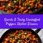 Unstuffed Pepper Skillet Recipe