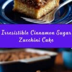 Cinnamon Sugar Zucchini Coffee Cake Recipe