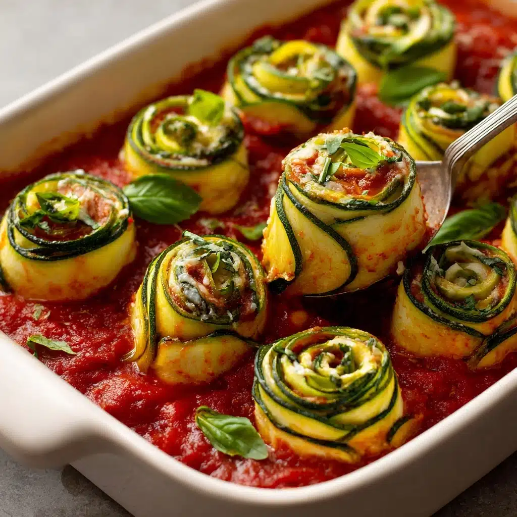 Vegan Zucchini Lasagna Roll Ups Recipe - Recipe Image
