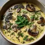 Decadent and Creamy Mushroom Soup Recipe