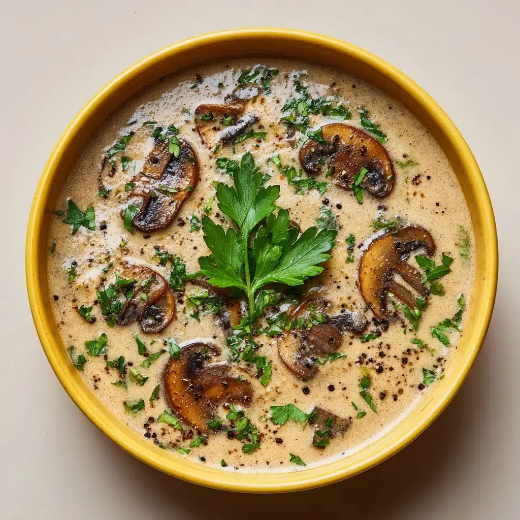Decadent and Creamy Mushroom Soup Recipe - Recipe Image