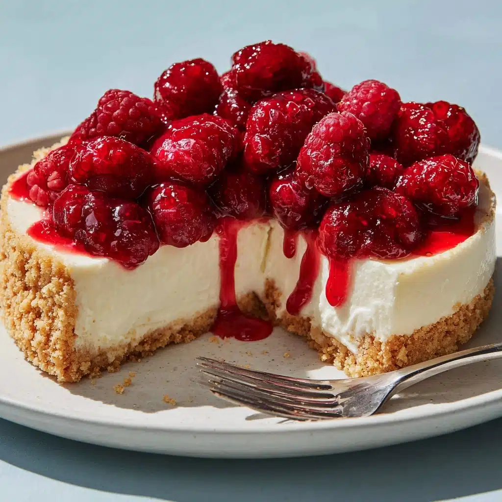 No Bake Raspberry Cream Pie Recipe - Recipe Image