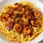 Garlic Butter Chicken Bites with Creamy Parmesan Pasta Recipe