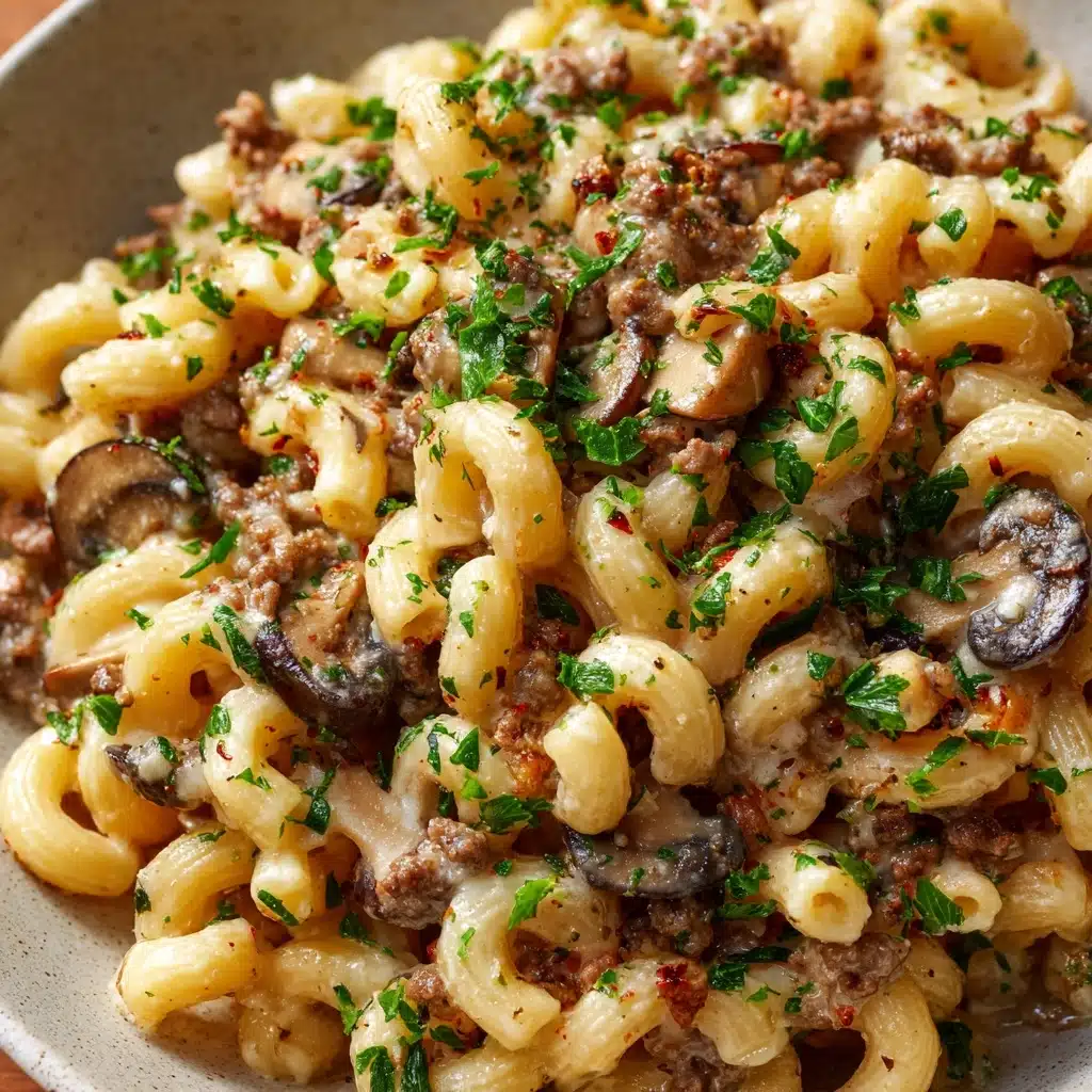 Philly Cheesesteak Pasta Recipe - Recipe Image