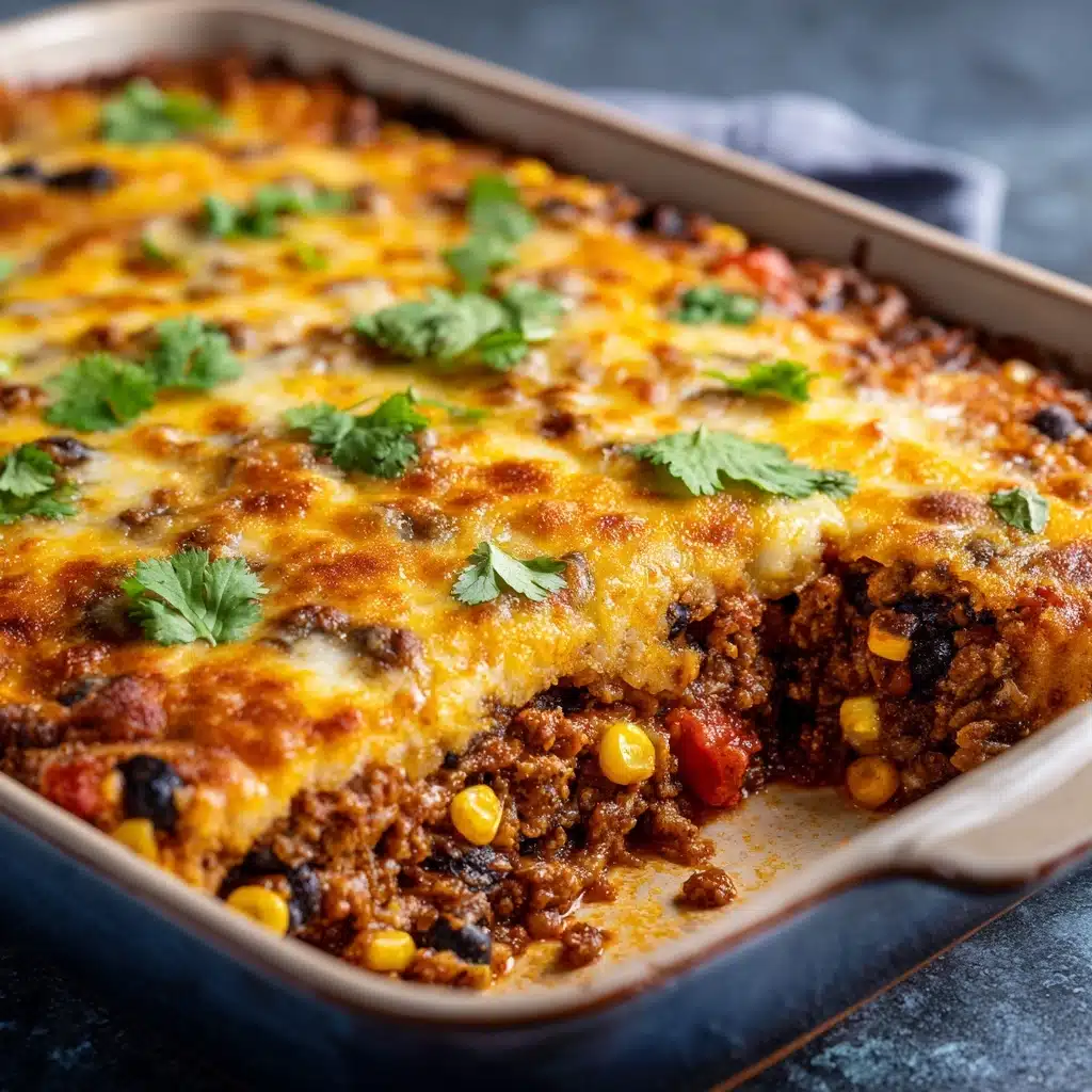 Beef Enchilada Casserole with Rice Recipe - Recipe Image