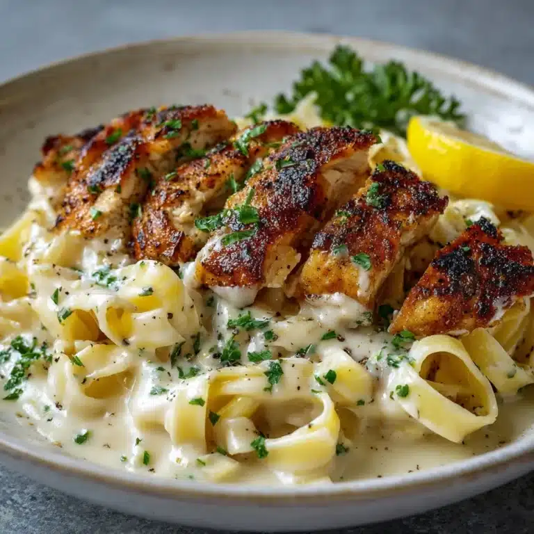 Lemon Garlic Butter Chicken with Parmesan Linguine Recipe