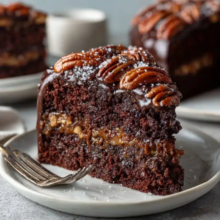 Gooey Chocolate Pecan Cake Recipe