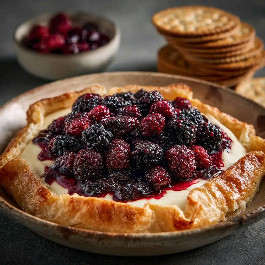 Baked Cranberry Cream Cheese Dip with a Golden Crust Recipe - Recipe Image