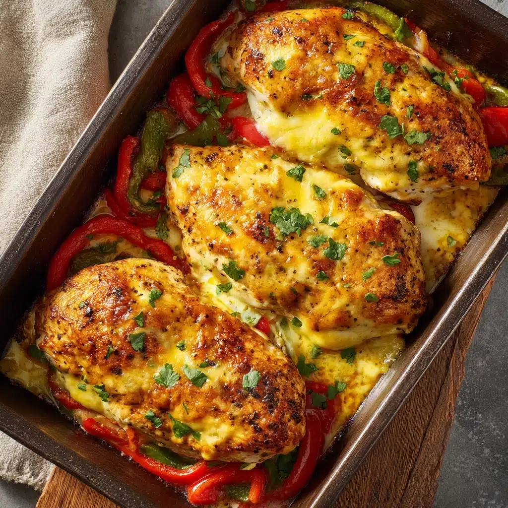Cheesy Baked Fajita Chicken Recipe - Recipe Image