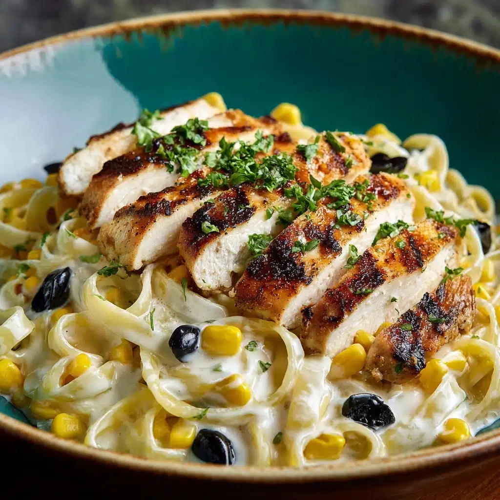 Creamy Southwest Chicken Alfredo Recipe - Recipe Image