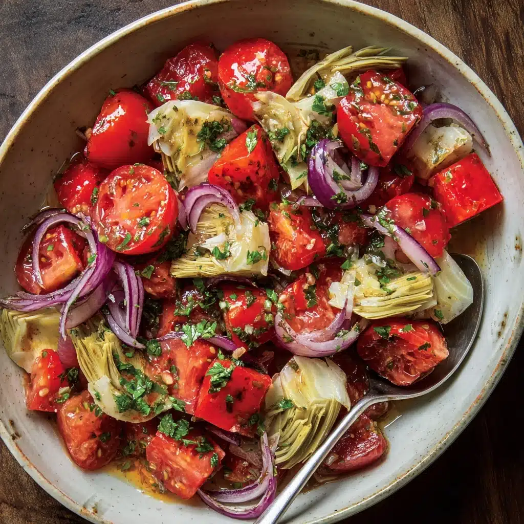 Tuscan Artichoke Tomato Salad Recipe - Recipe Image