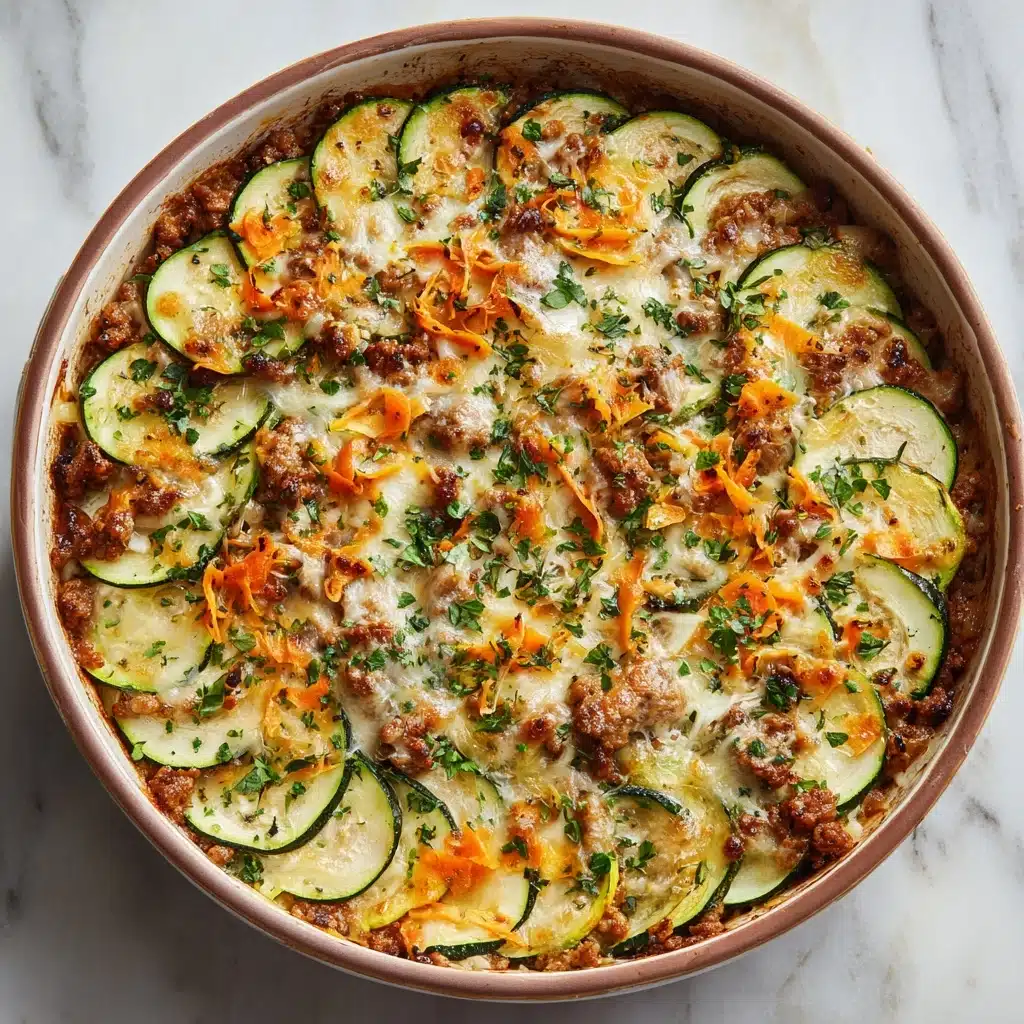Savory Ground Turkey Zucchini Casserole Recipe - Recipe Image