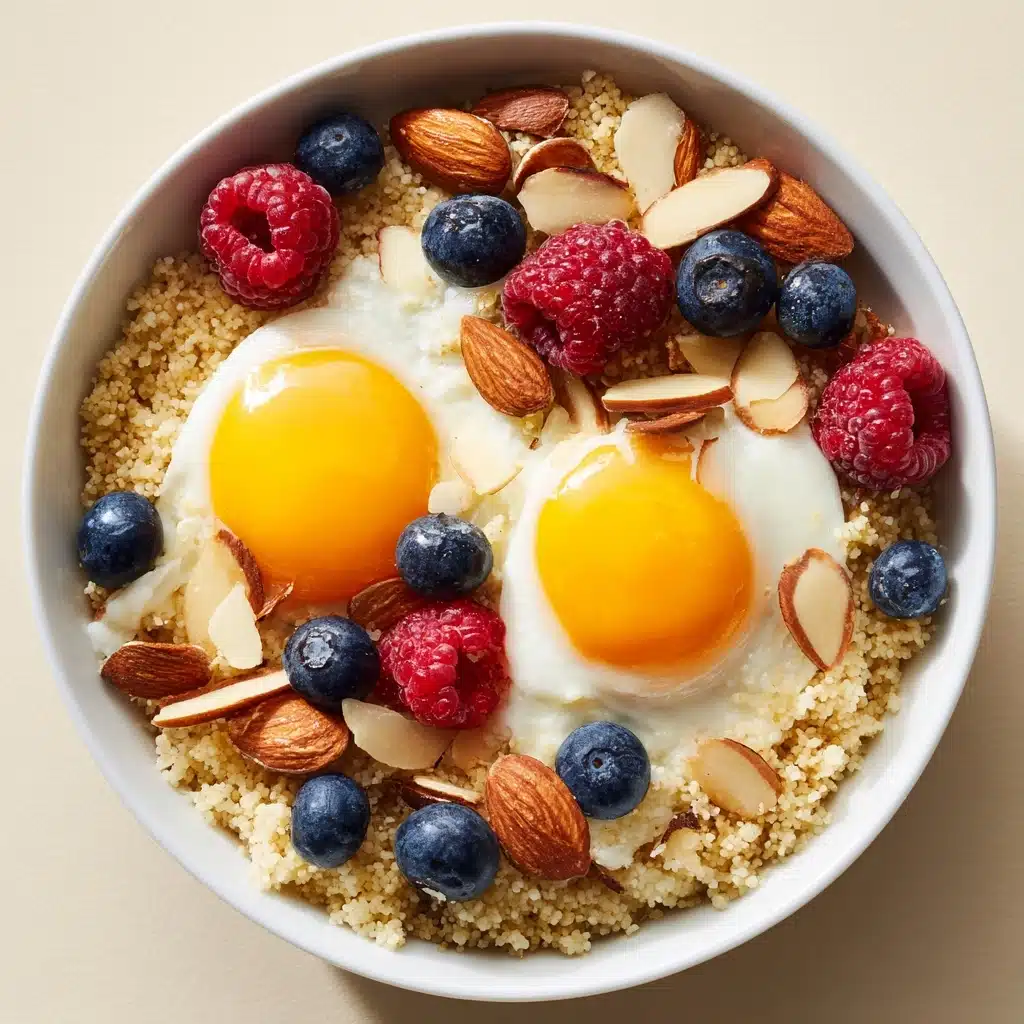 Quinoa Breakfast Bowl with Almonds and Honey Recipe