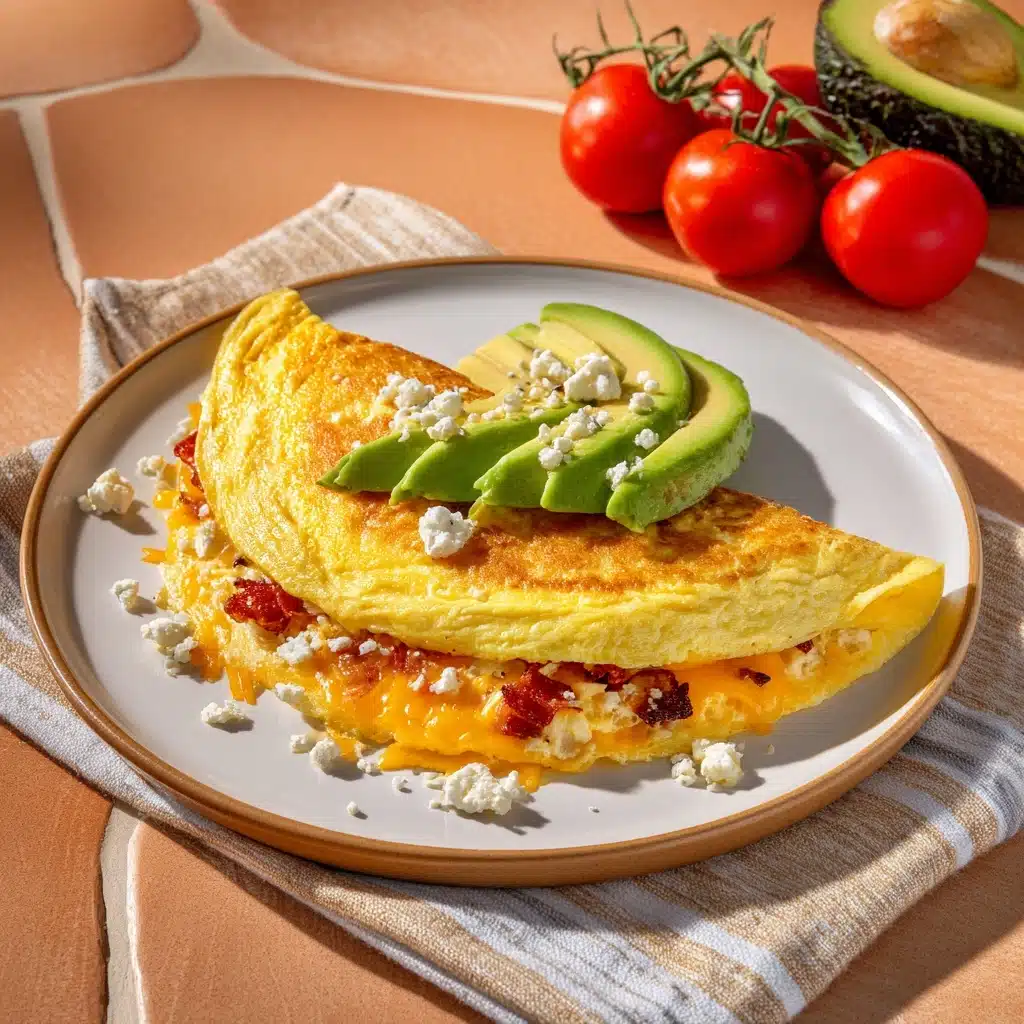 Avocado and Tomato Omelette Recipe - Recipe Image