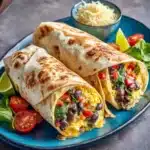 Vegetable and Cheese Breakfast Burritos Recipe