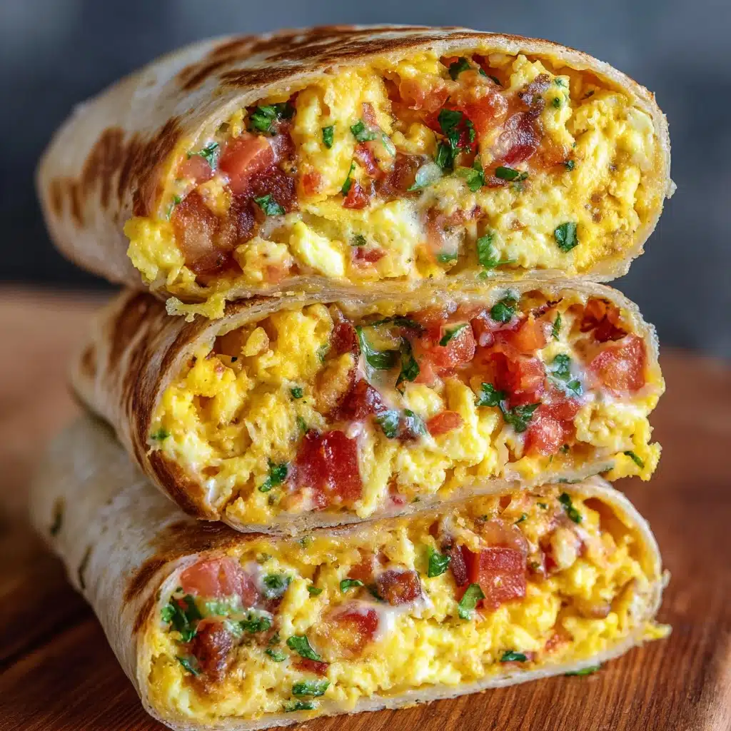Vegetable and Cheese Breakfast Burritos Recipe - Recipe Image