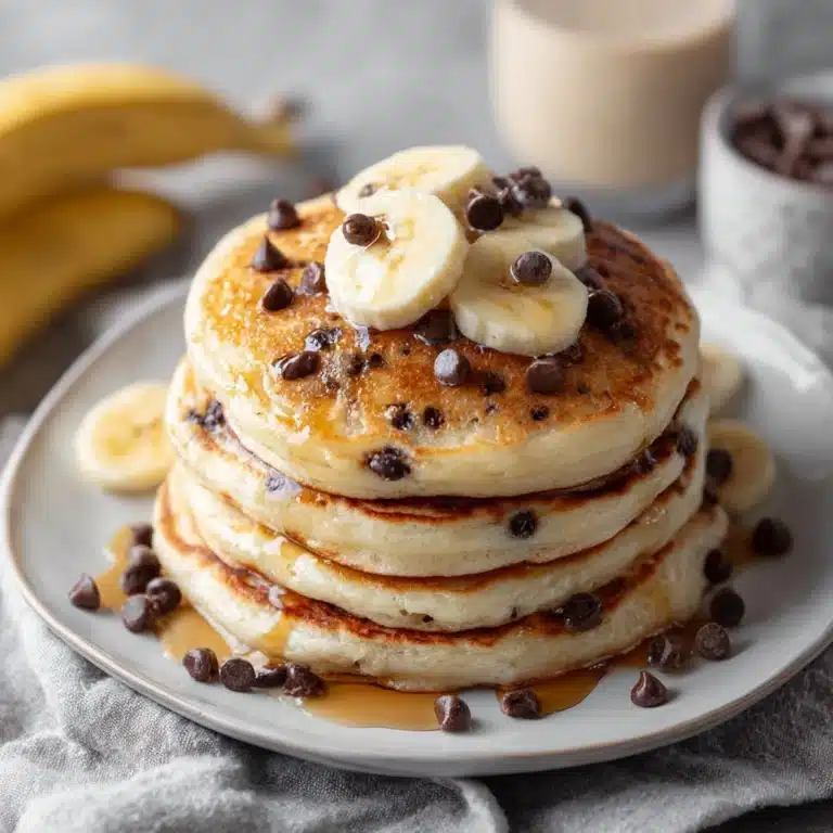 Chocolate Chip Banana Pancakes Recipe