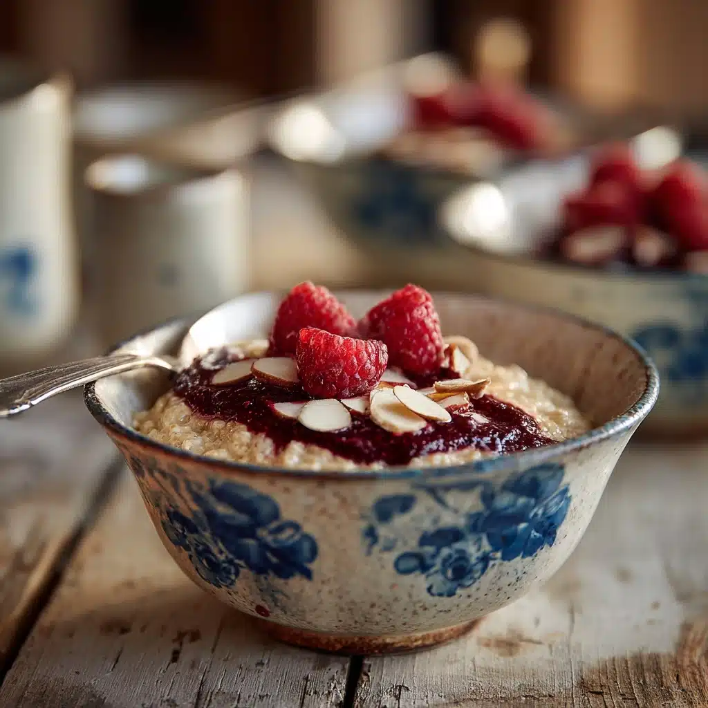 Raspberry Almond Oatmeal Recipe - Recipe Image