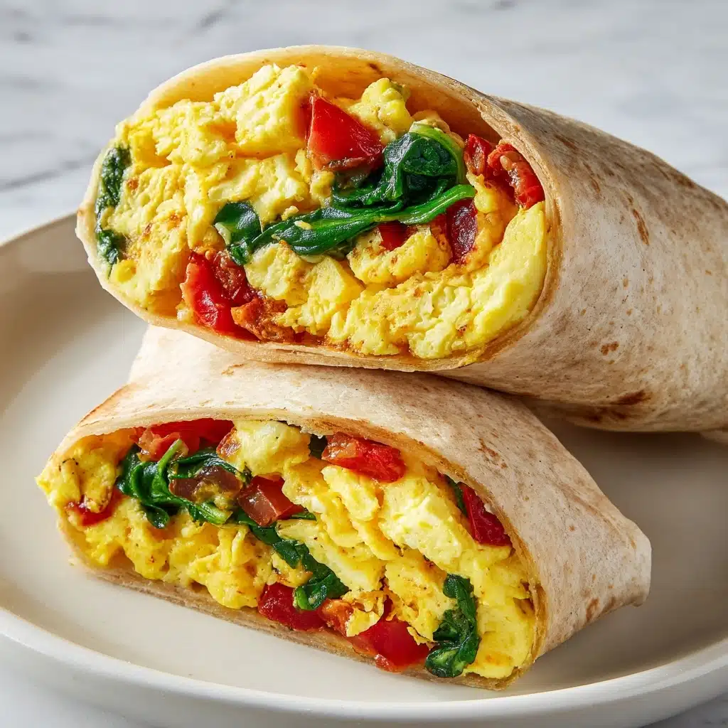 Egg and Spinach Breakfast Wrap Recipe - Recipe Image