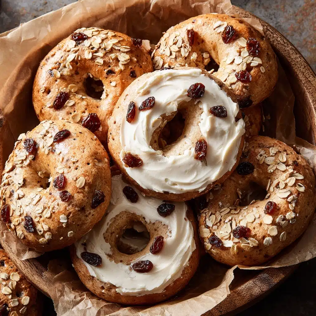 Cinnamon Raisin Bagels with Cream Cheese Recipe