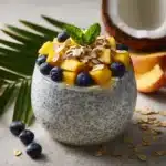Coconut Chia Seed Pudding with Tropical Fruit Recipe