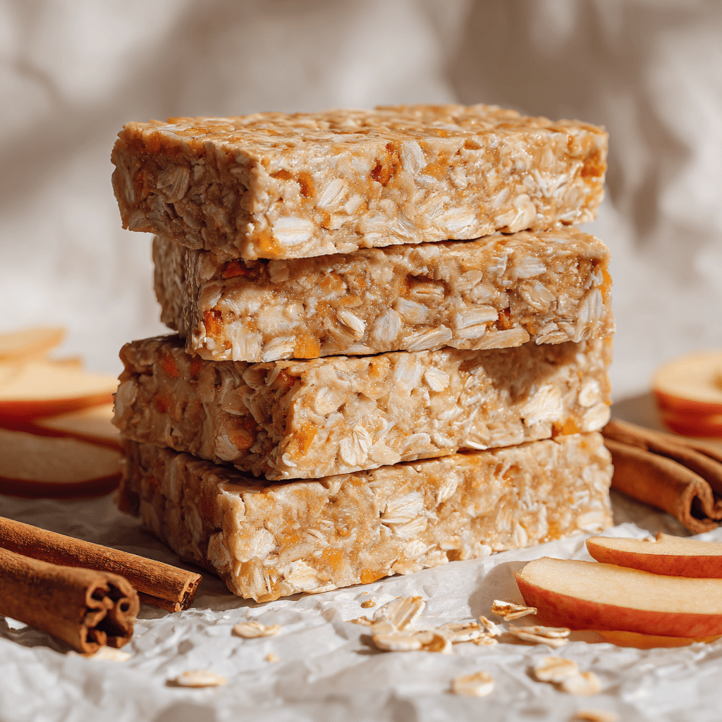 Apple Cinnamon Granola Bars Recipe - Recipe Image