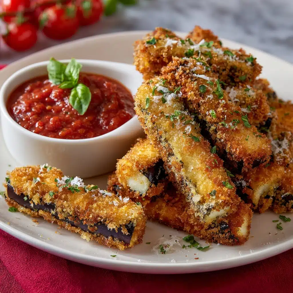 Crispy Baked Eggplant Fries with Marinara Recipe