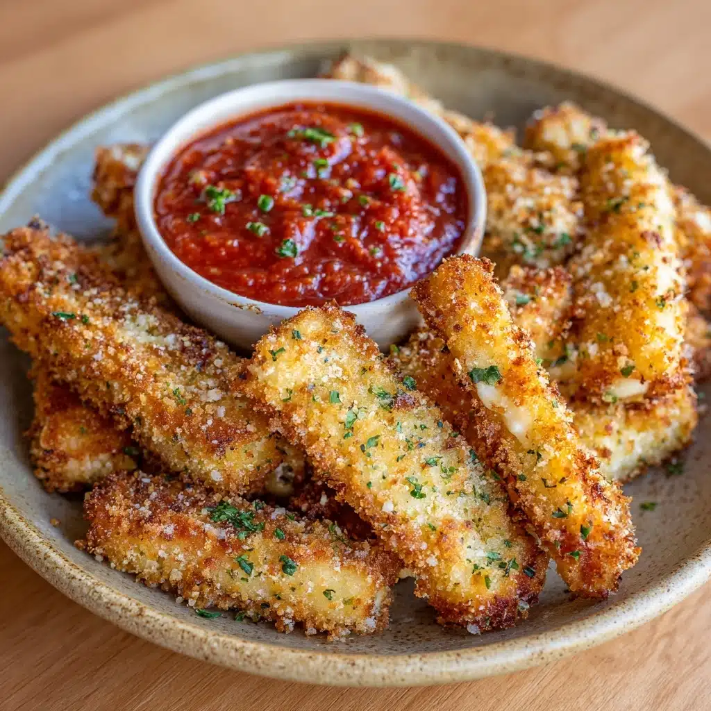 Crispy Baked Eggplant Fries with Marinara Recipe - Recipe Image