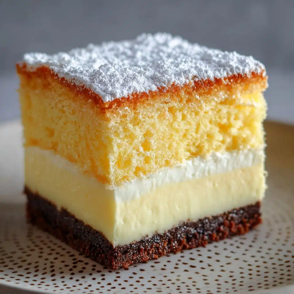 Vanilla Magic Custard Cake Recipe - Recipe Image
