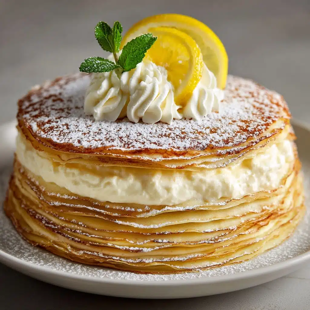 Lemon Crepe Cake (Basbousa) Recipe - Recipe Image