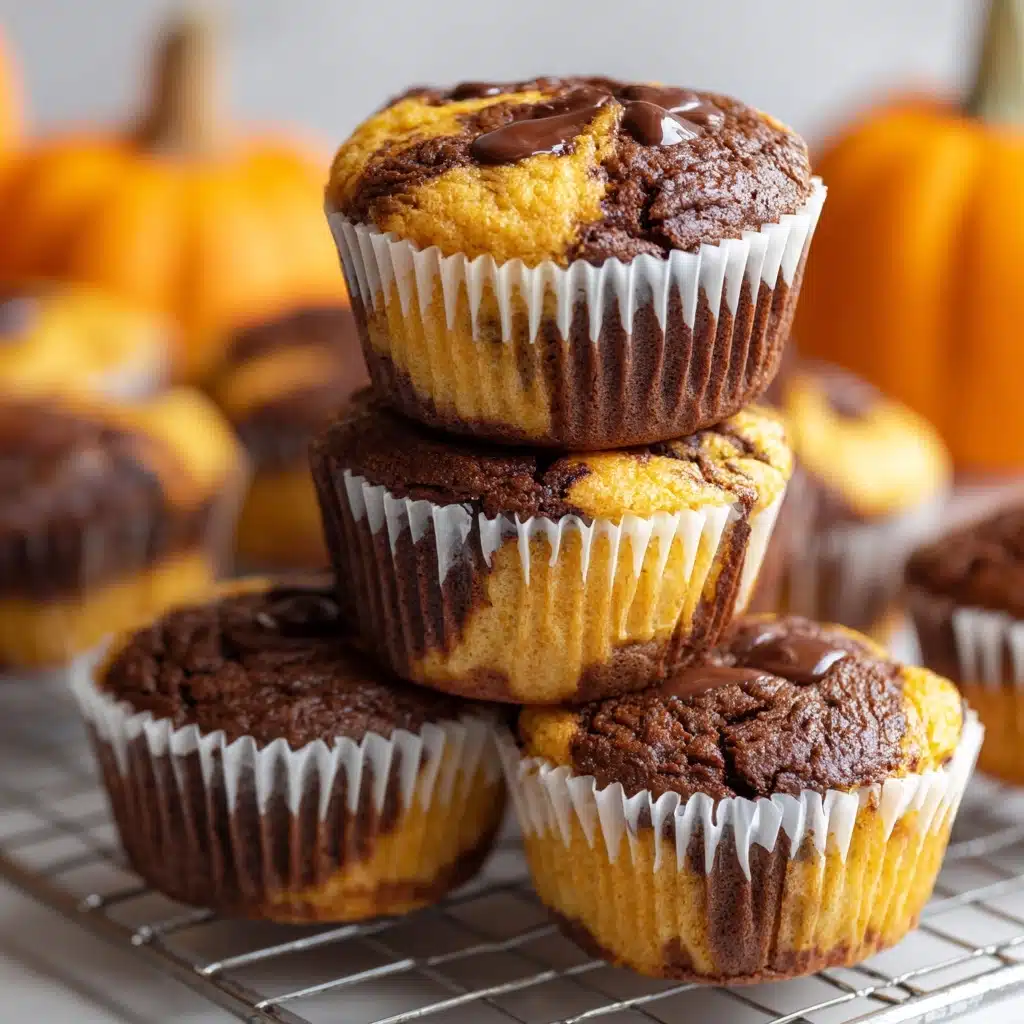 Molten Chocolate Pumpkin Muffins Recipe - Recipe Image