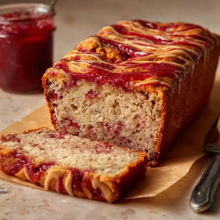Peanut Butter Jelly Banana Bread Recipe
