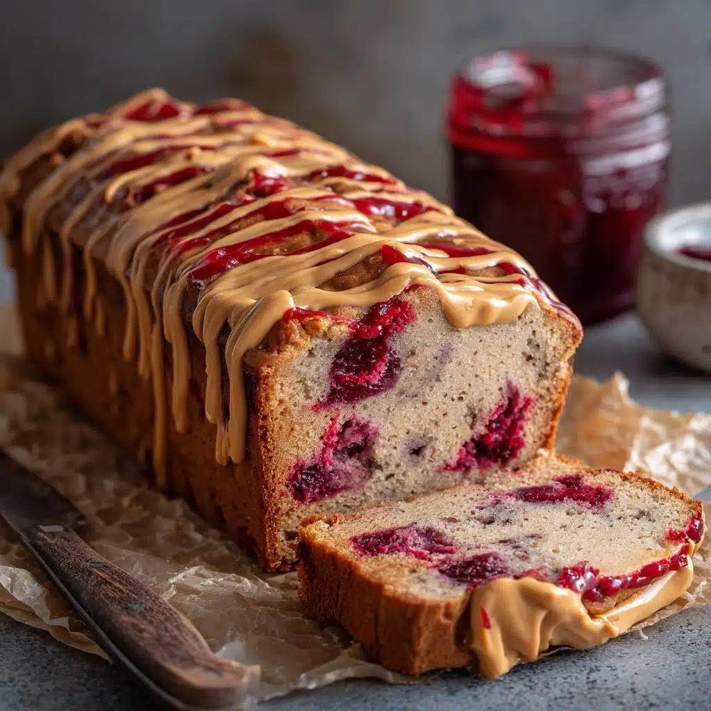 Peanut Butter Jelly Banana Bread Recipe - Recipe Image