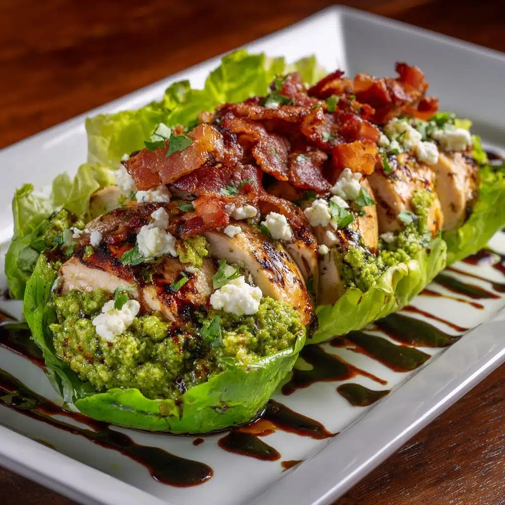 Pesto Chicken Lettuce Wraps Recipe