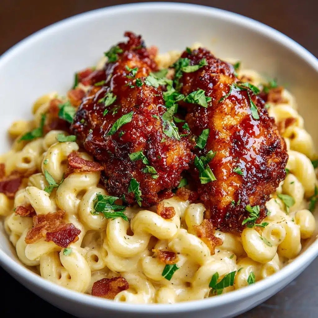 Honey Pepper Chicken Mac Cheese Recipe - Recipe Image