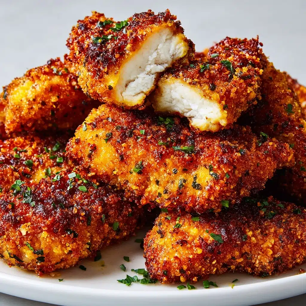 Crispy Garlic Parmesan Chicken Tenders Recipe - Recipe Image