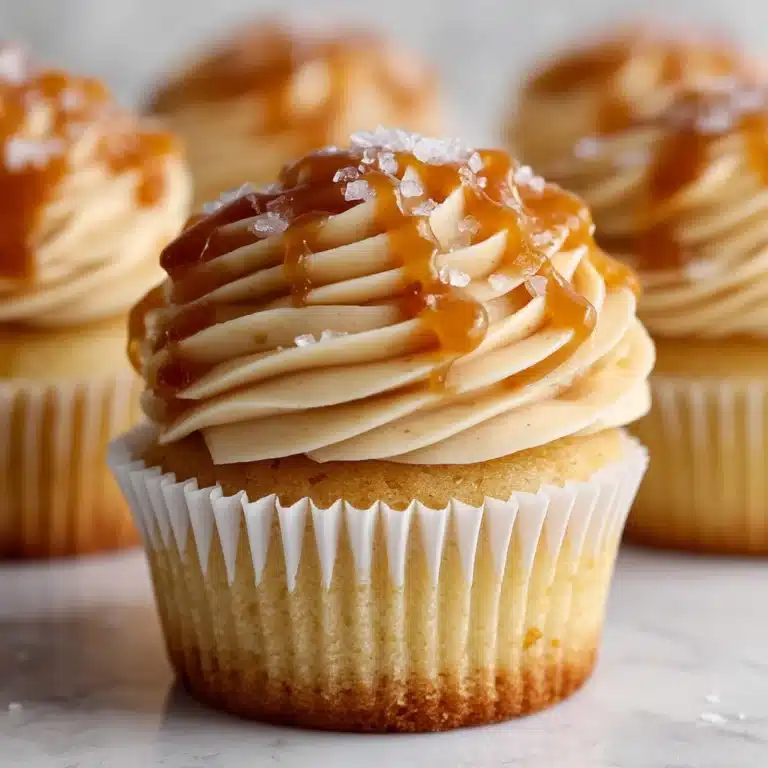 Gooey Salted Caramel Cupcakes Recipe