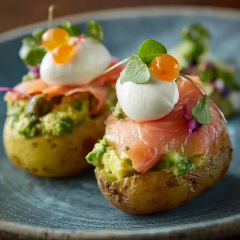 Smoked Salmon and Avocado Eggs Royale Recipe