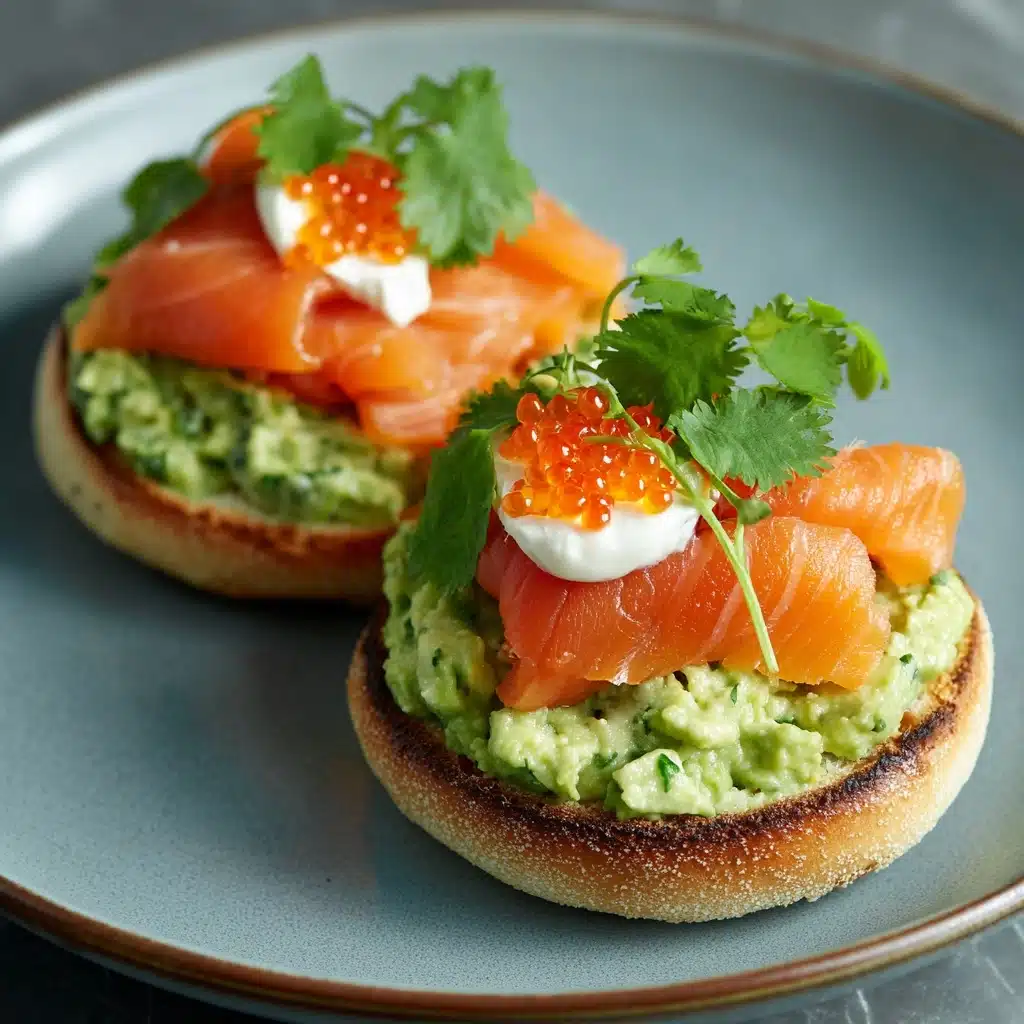 Smoked Salmon and Avocado Eggs Royale Recipe - Recipe Image