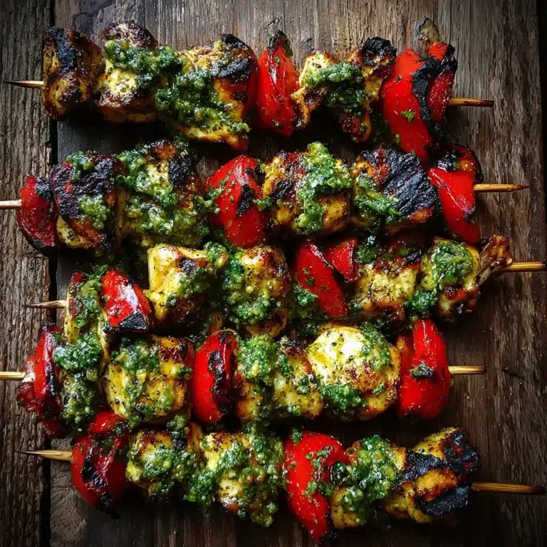Chicken Pesto Kabobs Recipe