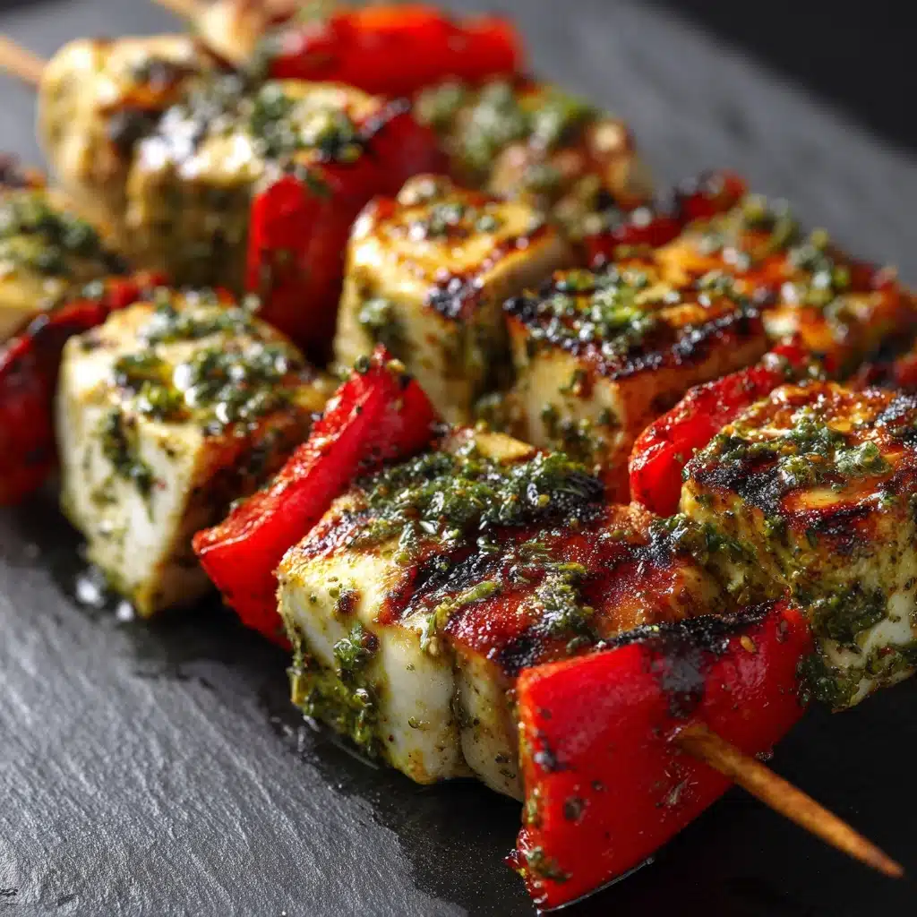 Chicken Pesto Kabobs Recipe - Recipe Image