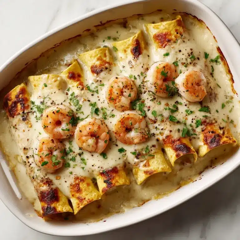 Roasted Shrimp Enchiladas with Jalapeño Cream Sauce Recipe