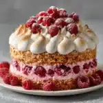 Meringue Roulade with Raspberries Recipe