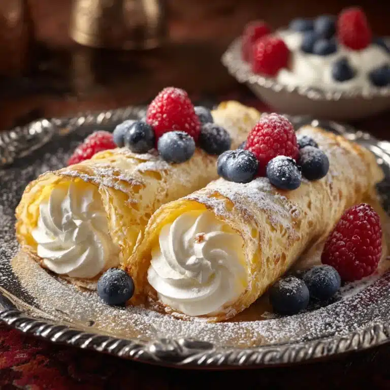 Cheesecake Crepe Roll-Ups Recipe