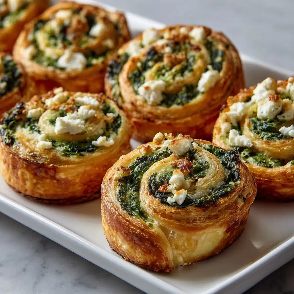 Spinach Feta Pinwheels Recipe - Recipe Image