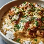 Creamy Smothered Chicken and Rice Recipe