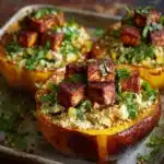 ed Butternut Squash Stuffed with Chicken Recipe
