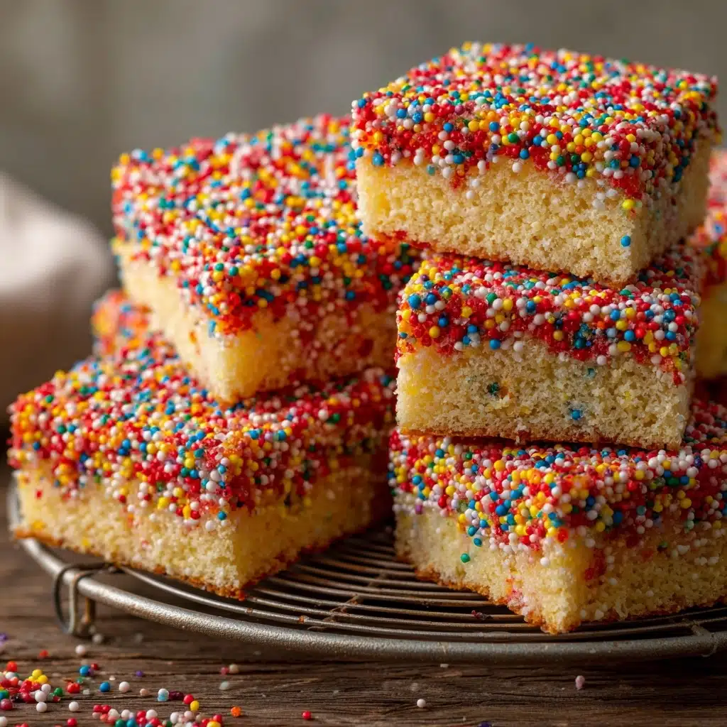 Fairy Bread Lamingtons Recipe - Recipe Image