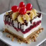 No-Bake Banana Split Cake Recipe